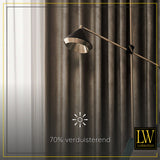 LW Collection Curtains Brown Velvet Ready made 140x270cm