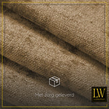 LW Collection Curtains Brown Chenille Ready made 290x245cm
