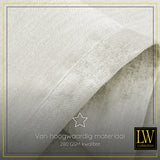LW Collection Curtains White Chenille Ready made 290x270cm