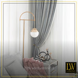 LW Collection Curtains Gray Velvet Ready made 140x175cm