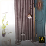 LW Collection Curtains Pink Velvet Ready made 140x240cm