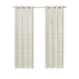LW Collection Curtains White Chenille Ready made 140x225cm