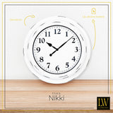 Wanduhr Nikki1 53cm - Wanduhr weiß