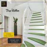LW Collection trapmatten groen 15 stuks zelfklevend