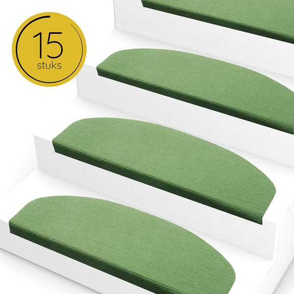 OUTLET  trapmatten groen 15 stuks zelfklevend