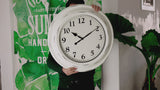 LW Collection Wandklok Nikki1 53cm - muurklok wit wandklok wandklokken klokken uurwerk klok