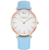 SJ WATCHES Rome horloge dames blauw en rose goud 36mm