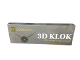 LW Collection Wandklok 3D klok zwart wandklok wandklokken klokken uurwerk klok