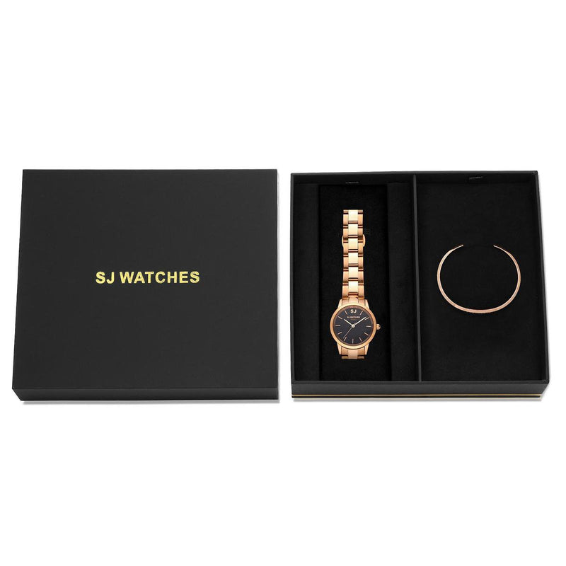 SJ WATCHES Geschenkset Calais Horloge 32mm + Armbandje