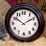 LW Collection Wandklok Nikki2 53cm - muurklok bruin wandklok wandklokken klokken uurwerk klok