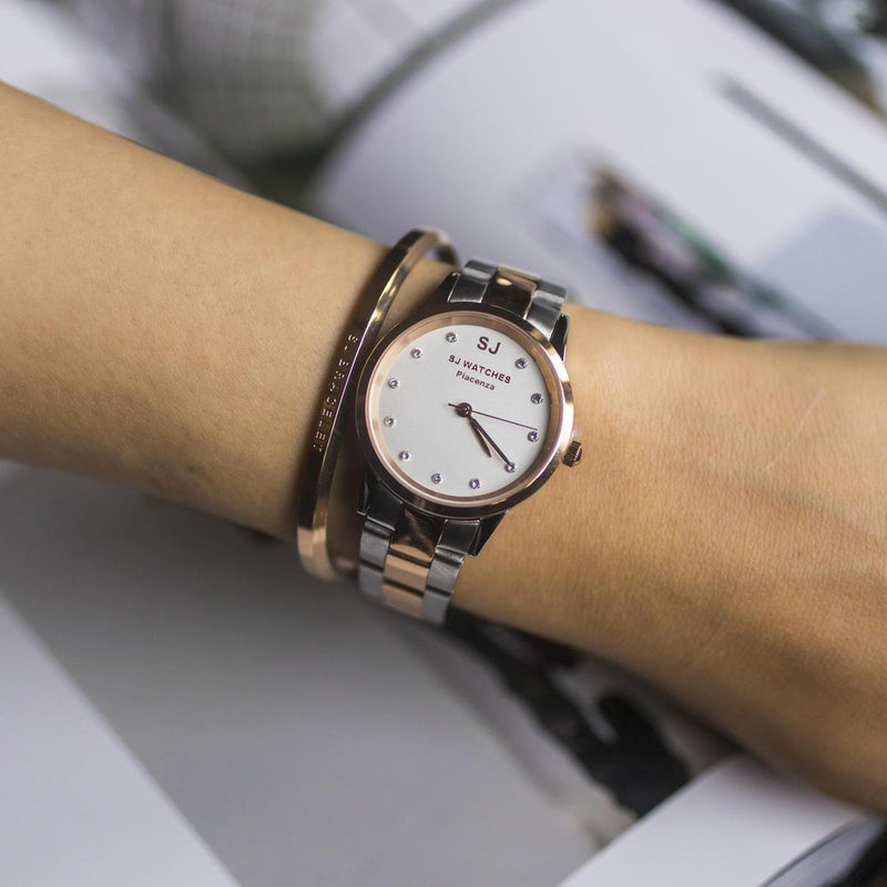 SJ WATCHES Geschenkset Piacenza Horloge + Armbandje - Gift set