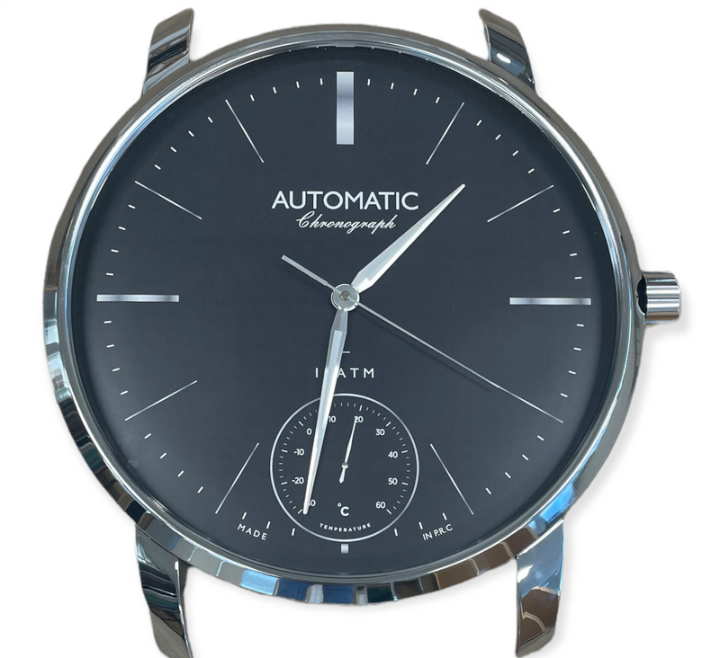 Wandklok Anthony zilver 50cm - Wandklok modern - Stil uurwerk wandklok wandklokken klokken uurwerk klok