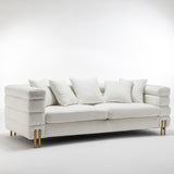 Luxe Sofa bankstel 3 zits wit 230x97x68CM