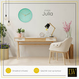 LW Collection Keukenklok Julia Mintgroen 30cm - wandklok stil uurwerk - muurklok wandklok wandklokken klokken uurwerk klok