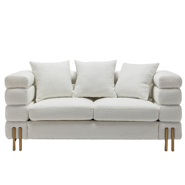 Luxe Sofa bankstel 2 zits wit 170x97x68CM