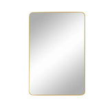 LW Collection Wandspiegel goud rechthoek 61x91 cm metaal spiegels wandspiegel wandspiegels 