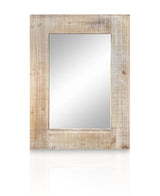 LW Collection Wandspiegel bruin vintage rechthoek 60x80 cm hout spiegels wandspiegel wandspiegels