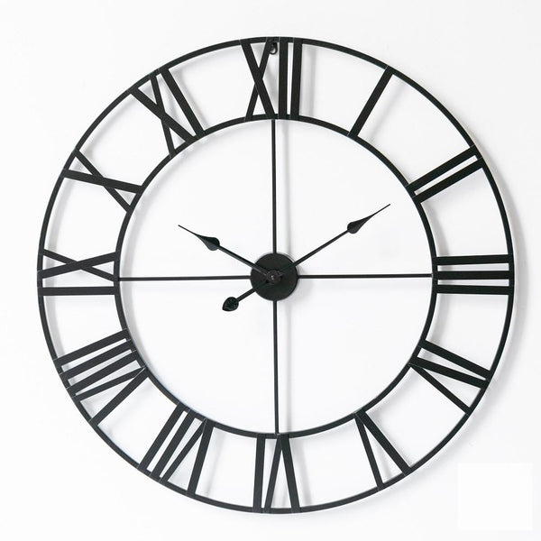 OUTLET Uhr XL Olivier schwarz 80cm
