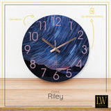 LW Collection Keukenklok Riley 30cm - wandklok stil uurwerk wandklok wandklokken klokken uurwerk klok