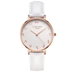 SJ WATCHES Oman horloge dames wit en rose goud en Arabische cijfers 36mm