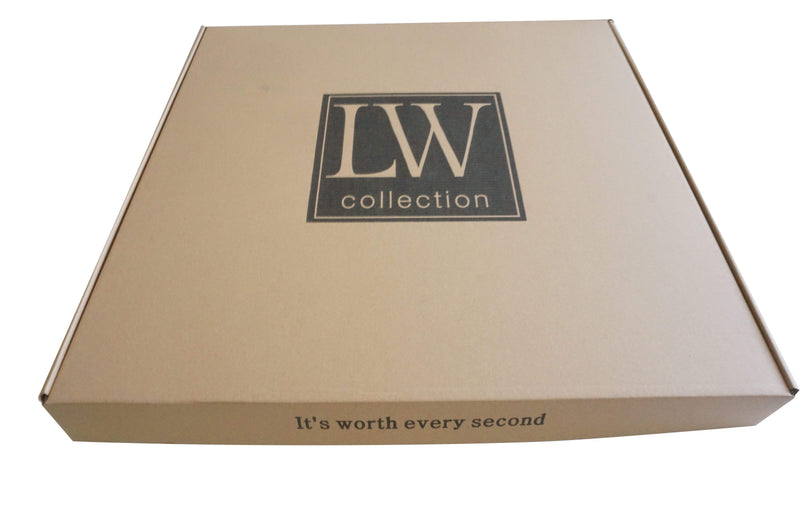 LW Collection Wandklok Anthony Rosegoud 50cm - Wandklok modern - Stil uurwerk wandklok wandklokken klokken uurwerk klok